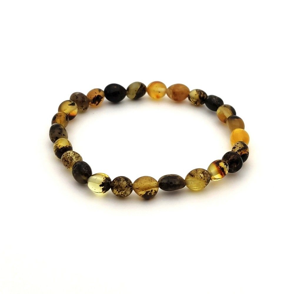 Браслет "Сливка" янтарь